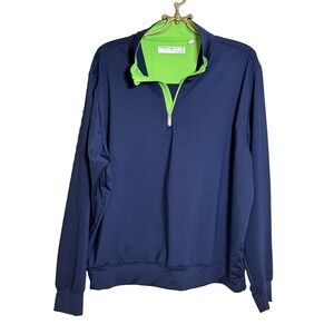 Men's Size Extra Large Carnoustie Performance 1/4 Zip Blue‎ Pullover